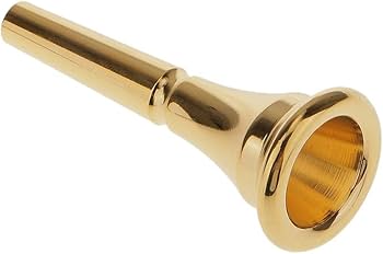 Amazon | 金メッキフレンチホルンマウスピース - バッハとコンのための